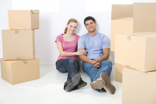 Removals team transporting items to a new home