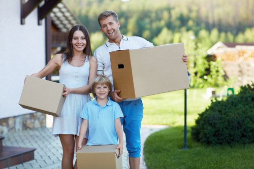 Professional movers assisting with a home relocation in Chingford