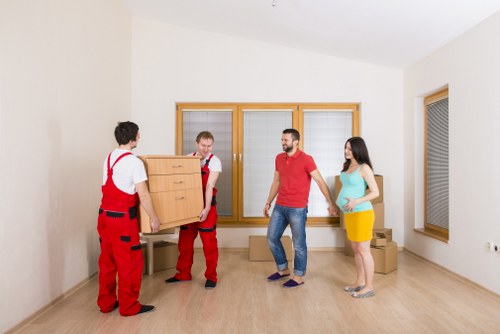 Professional movers at work in Sands End