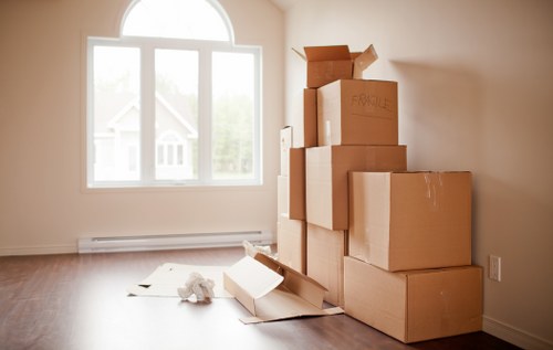 Secure transportation of belongings by local removals company