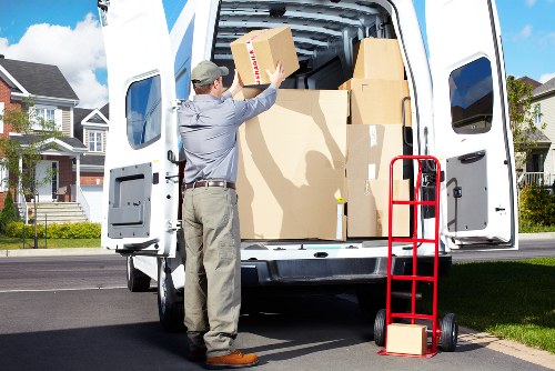 Experienced movers handling household items