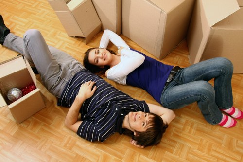 Professional movers assisting with a residential move in Barnes Cray