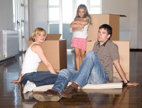 Professional movers packing a house in East Bedfont